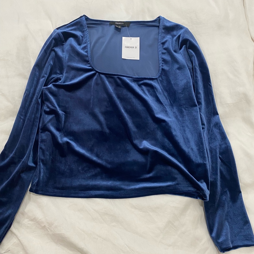Forever 21 long sleeve velvet 2X
